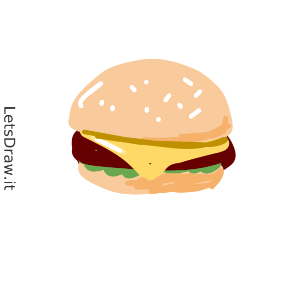 How To Draw Burger 1bk186zqs Png LetsDrawIt