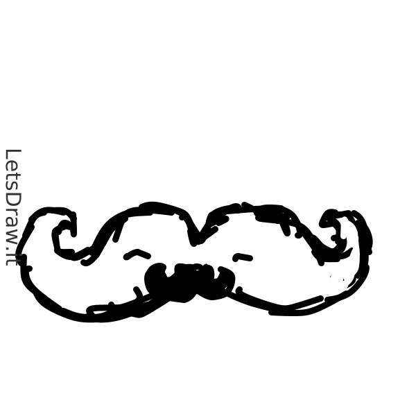 How To Draw Moustache Letsdrawit