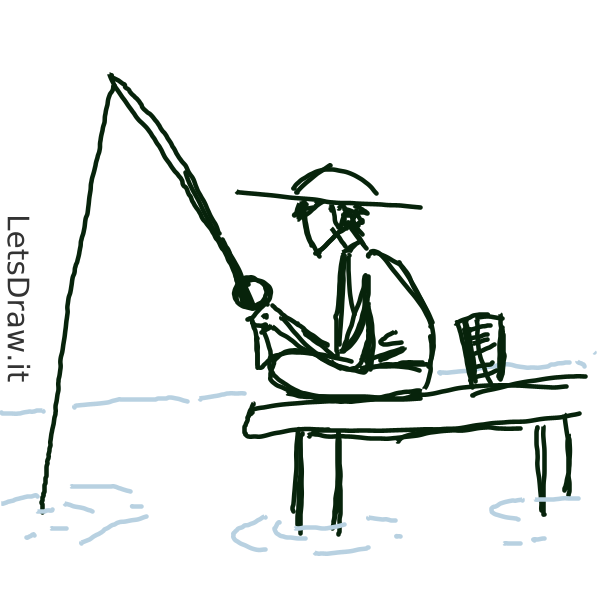 How To Draw Fishing Aiwpnoos Png Letsdrawit