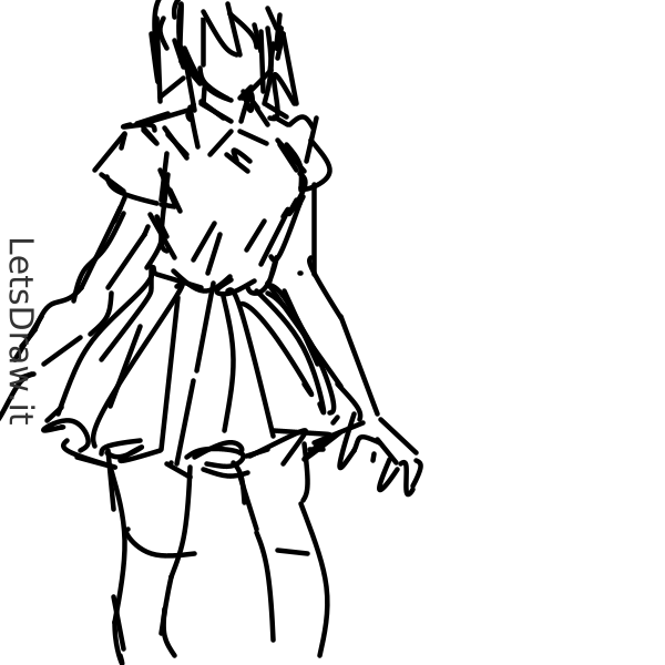 How To Draw Skirt Q C Umn Png Letsdrawit