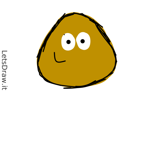 How To Draw Pou 8otn8zamc Png LetsDrawIt