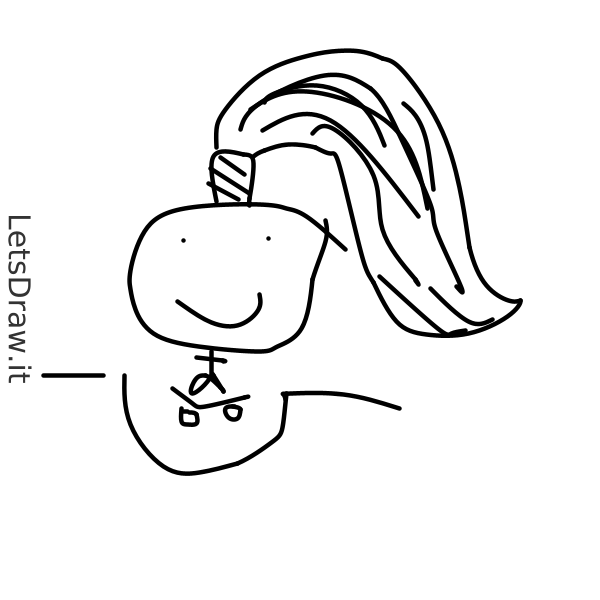 How To Draw Pigtail 9mt3jbhah Png LetsDrawIt