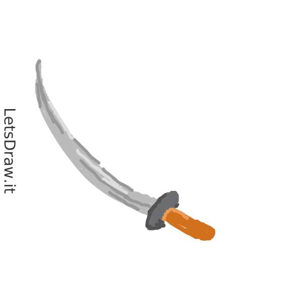 How To Draw Katana Psttystp Png Letsdrawit