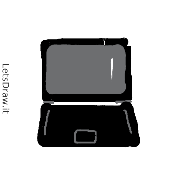 How To Draw Laptop B Cdofho Png Letsdrawit