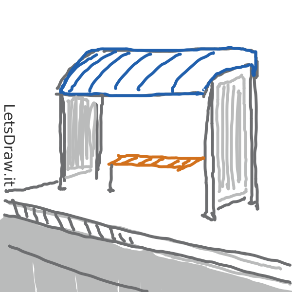 How To Draw Bus Stop Btcbt8f7b Png LetsDrawIt