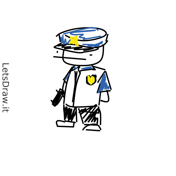 How To Draw Policeman Bumgbydq3 Png LetsDrawIt