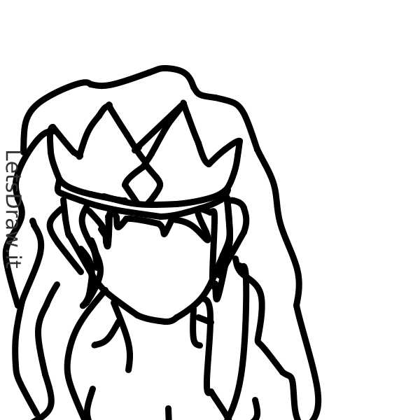 How To Draw Queen D7icbddnw Png LetsDrawIt