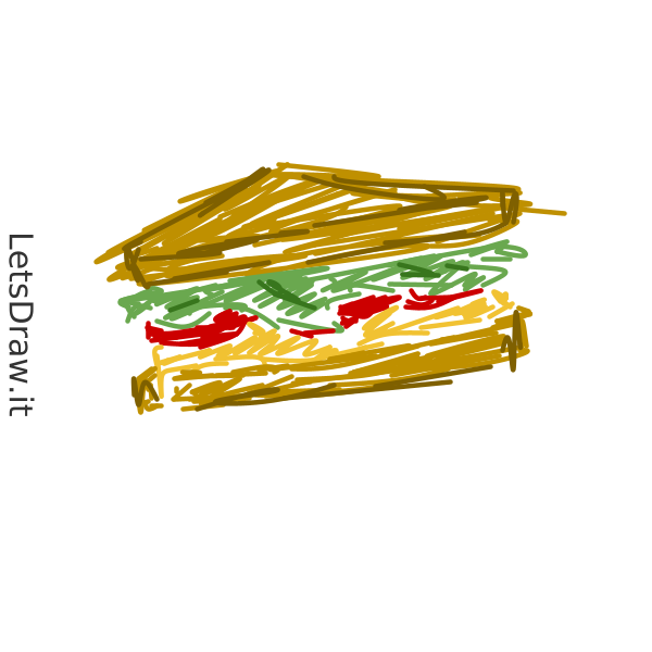 How To Draw Sandwich Jqnydzgck Png LetsDrawIt