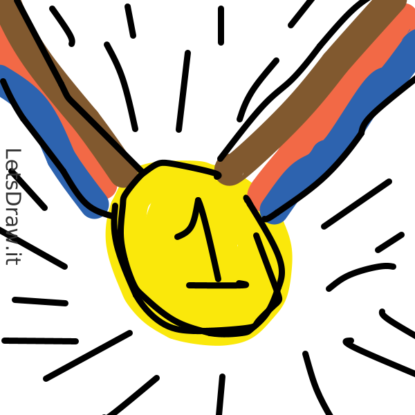 How To Draw Gold Medal N Undnhy Png Letsdrawit