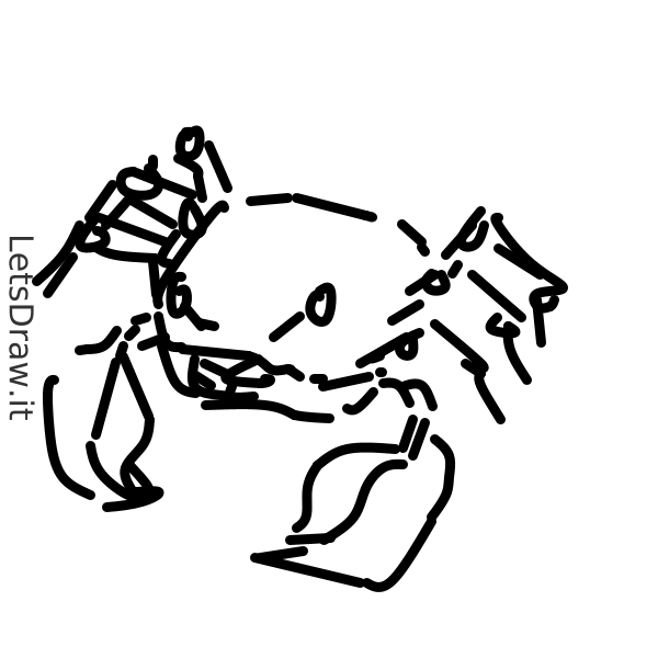 How To Draw Crab Qnrenhe A Png Letsdrawit