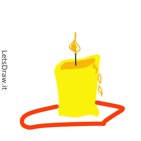 How To Draw Melting Candle Stohc88w6 Png LetsDrawIt