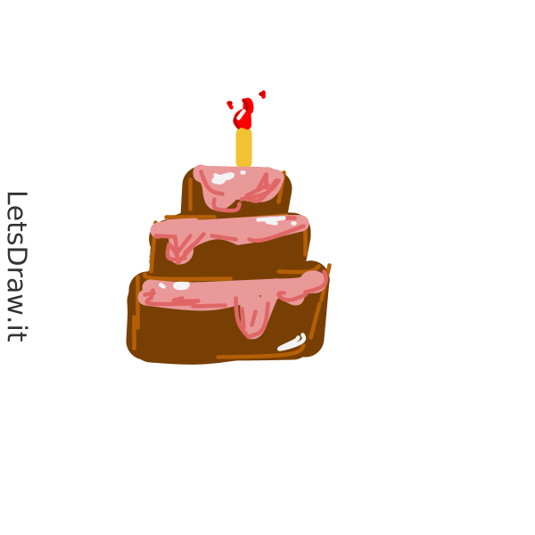 How To Draw Birthday Cake Xxc3fnykq Png LetsDrawIt