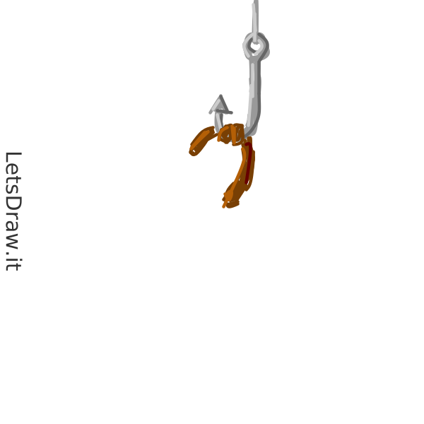 How to draw Fish hook / 1151frmzx.png / LetsDrawIt