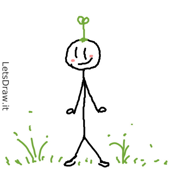 How to draw Stick man / 1461xs6tq.png / LetsDrawIt