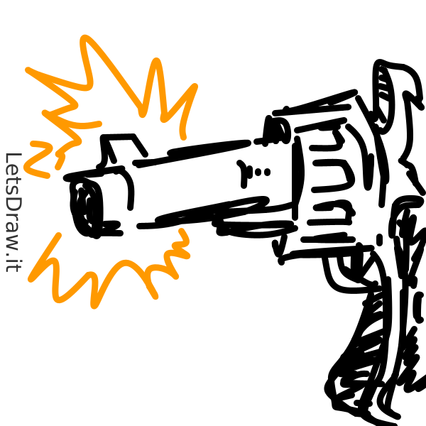 How to draw revolver / 147of3q3a.png / LetsDrawIt