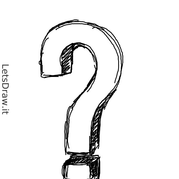 How to draw question mark / 15dqn1jtx.png / LetsDrawIt