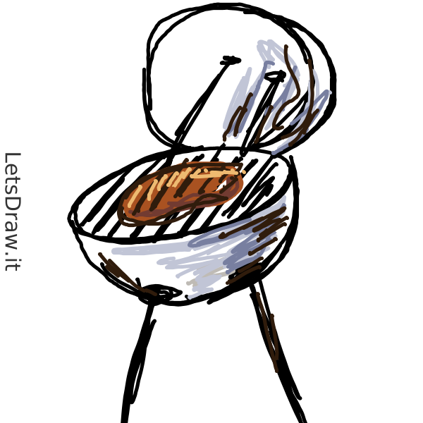 How to draw Barbecue / 1bkdekx95.png / LetsDrawIt