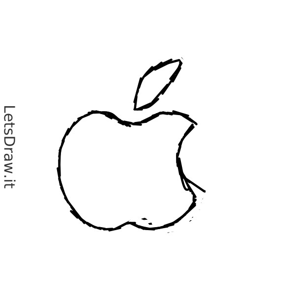 How to draw Apple logo / 1eczf5gye.png / LetsDrawIt