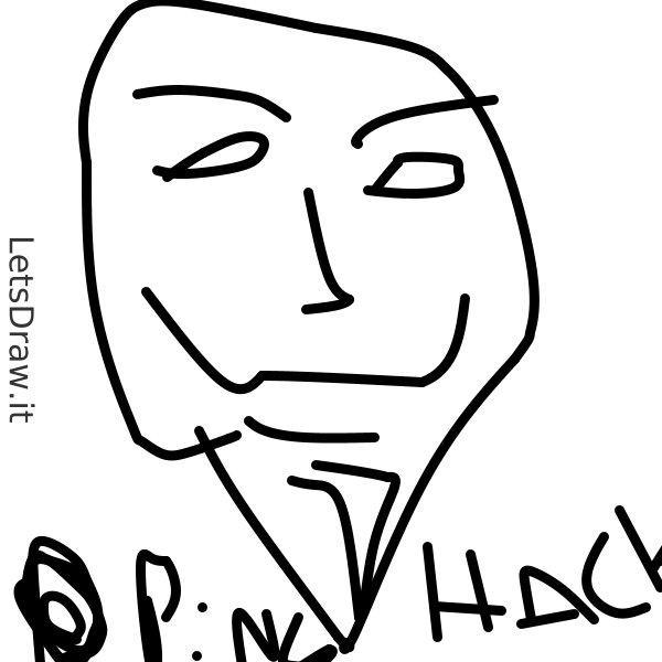How to draw anonymous mask / 1fozkj5zp.png / LetsDrawIt