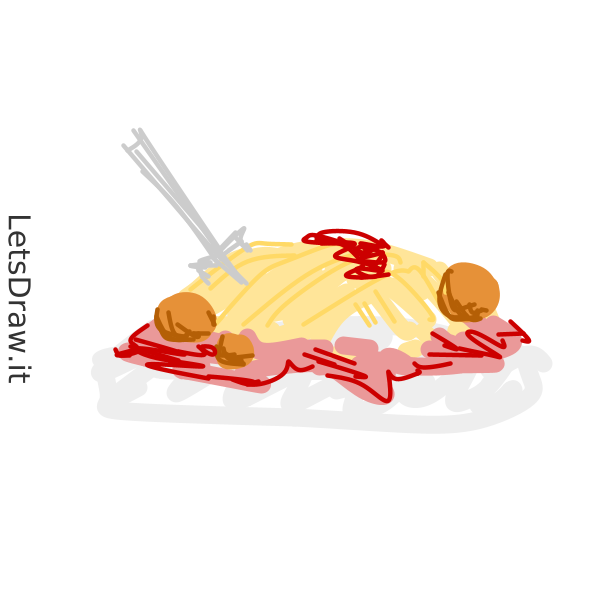 How to draw spaghetti / 1gqnejuji.png / LetsDrawIt