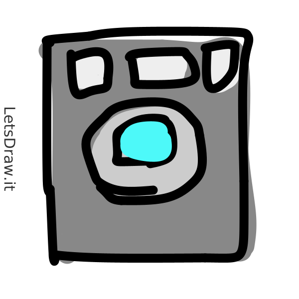 How to draw washer / LetsDrawIt