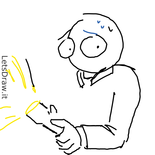 How to draw flashlight / 1hubbenjj.png / LetsDrawIt