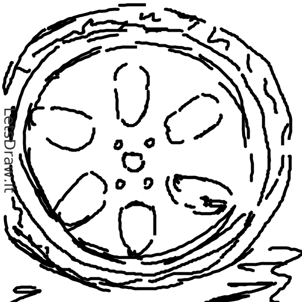 How to draw Car Wheel / 1m9ttdb6k.png / LetsDrawIt