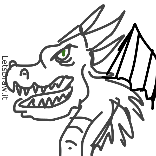 How to draw dragon / 1mojge6nk.png / LetsDrawIt