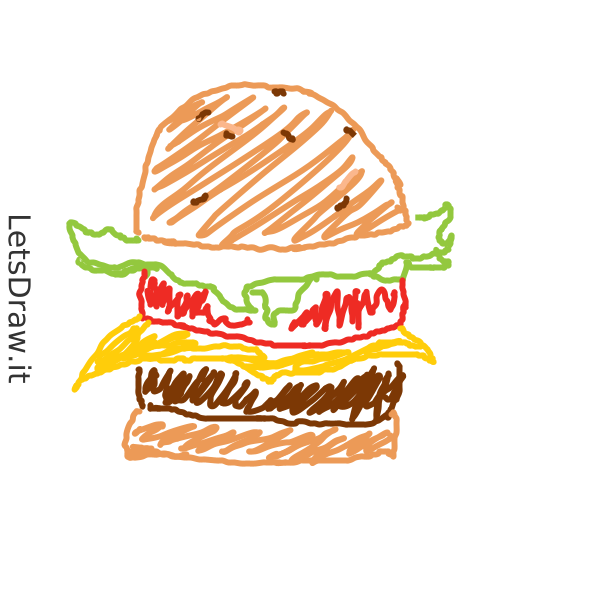 How To Draw Cheeseburger / 1pzcq4jfg.png / LetsDrawIt