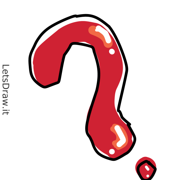 How to draw question mark / 1qpzbh3wx.png / LetsDrawIt