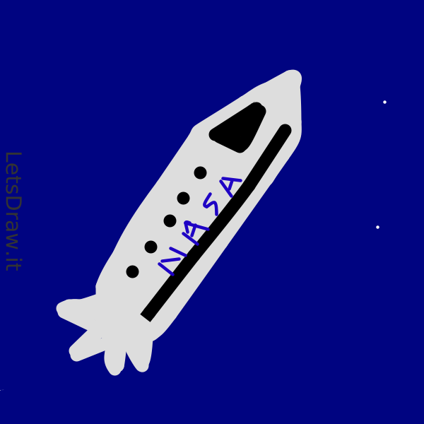 How to draw spaceship / 1rb1piggu.png / LetsDrawIt