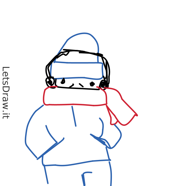 How to draw scarf / 1rfgrgbwg.png / LetsDrawIt