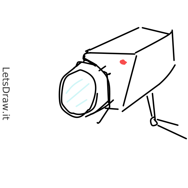 How to draw video camera / 35j1pcpop.png / LetsDrawIt