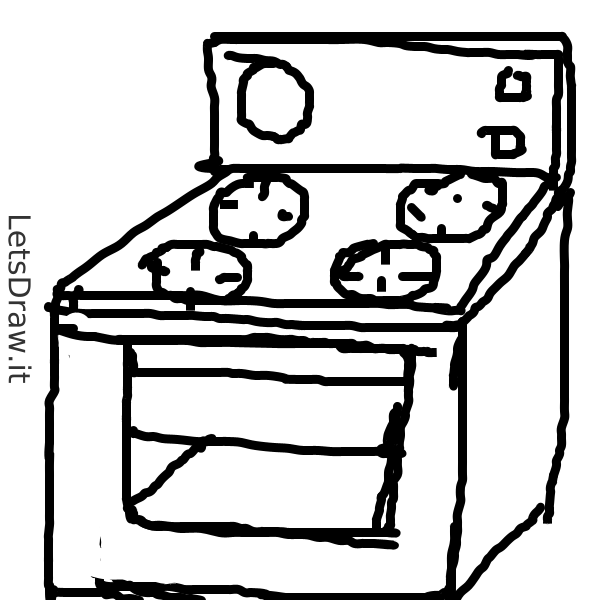 Draw Local Stove How to draw stove / 3715t8wue.png / LetsDrawIt
