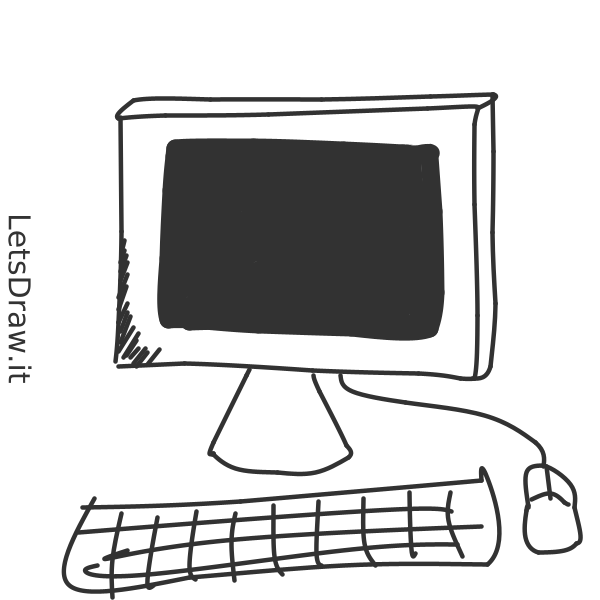 How to draw monitor / 387cchqew.png / LetsDrawIt