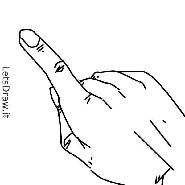 How to draw index finger / LetsDrawIt