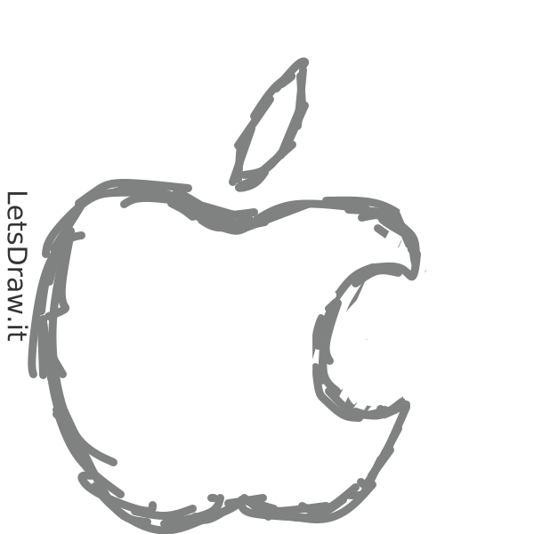 How to draw Apple logo / 3989bjoz5.png / LetsDrawIt