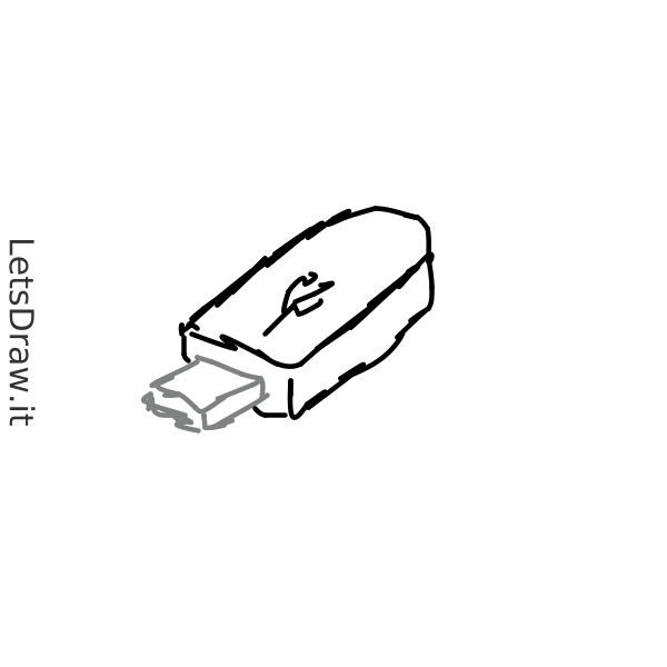 How to draw USB / 39np63i1.png / LetsDrawIt