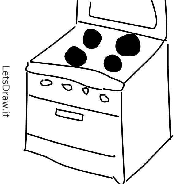 Draw Local Stove How to draw stove / 3cu1mxm3.png / LetsDrawIt