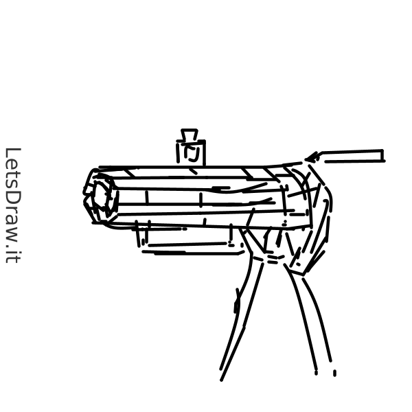 How to draw machine-gun / 3exo8tp64.png / LetsDrawIt