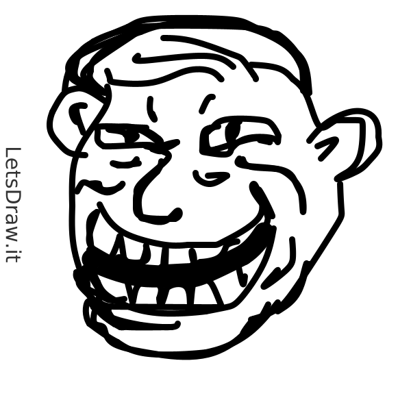 How To Draw Trollface 3m838ewsjpng Letsdrawit 