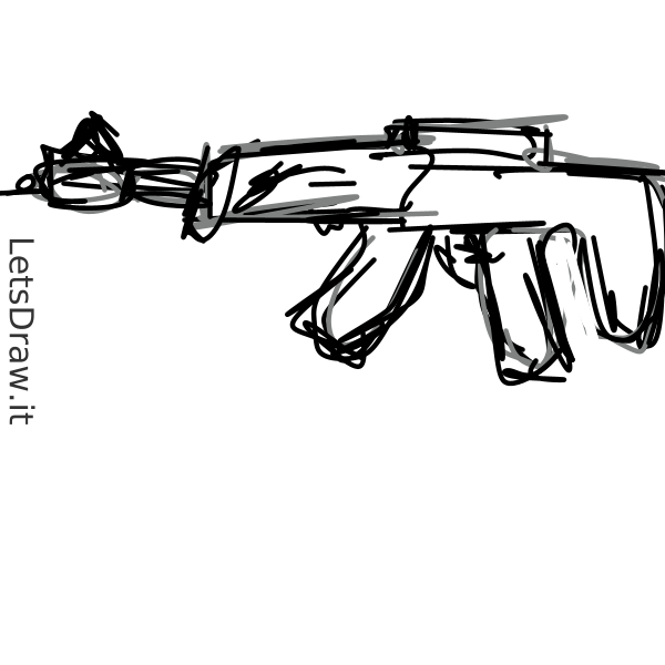 How to draw machine-gun / 3qbmtgse.png / LetsDrawIt