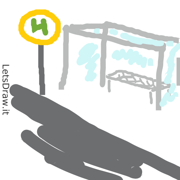 How to draw bus stop / 3s86o8gkh.png / LetsDrawIt