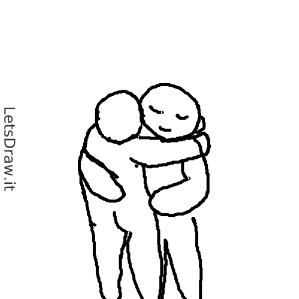 How to draw hug / 3si5t19qq.png / LetsDrawIt