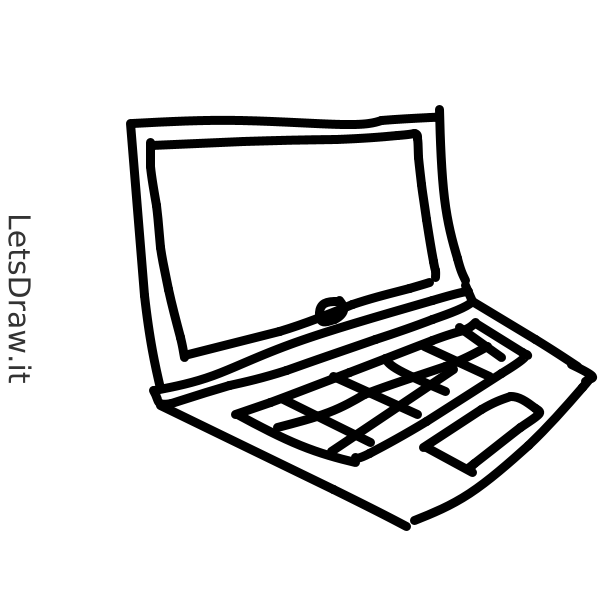 How to draw Laptops / 3zecpdsj8.png / LetsDrawIt