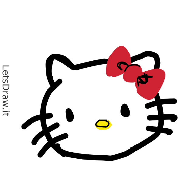 How to draw hello Kitty / ddhfnbmff.png / LetsDrawIt