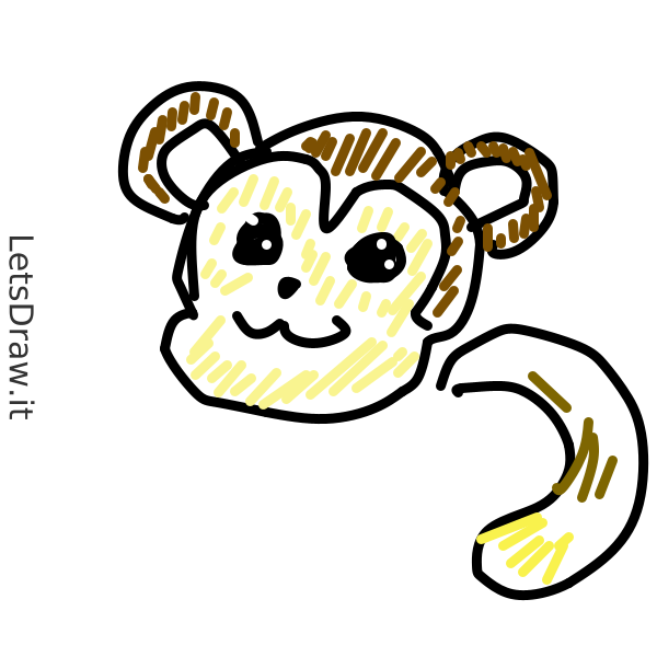 How to draw monkey / 48mhkf5ig.png / LetsDrawIt