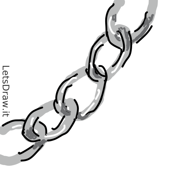 How to draw chain / 4amytd81y.png / LetsDrawIt