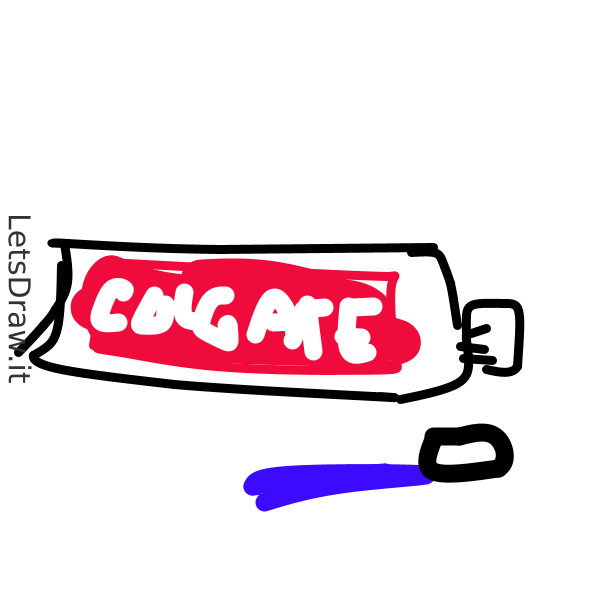 Draw Colgate Toothpaste How to draw tube of toothpaste / 4fjxmosts.png / LetsDrawIt