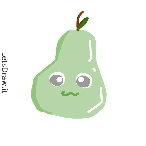 How to draw pear / 4hiegbsa6.png / LetsDrawIt